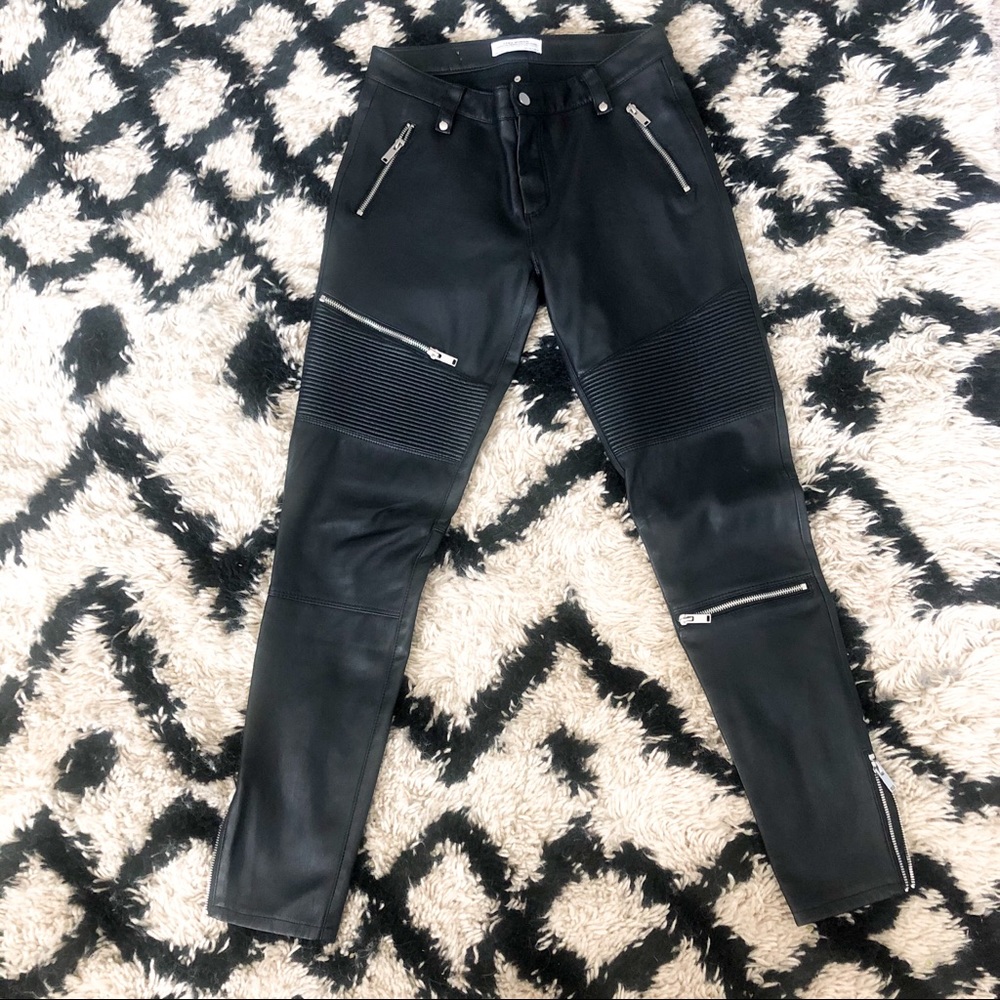 Zara Faux Leather Pants